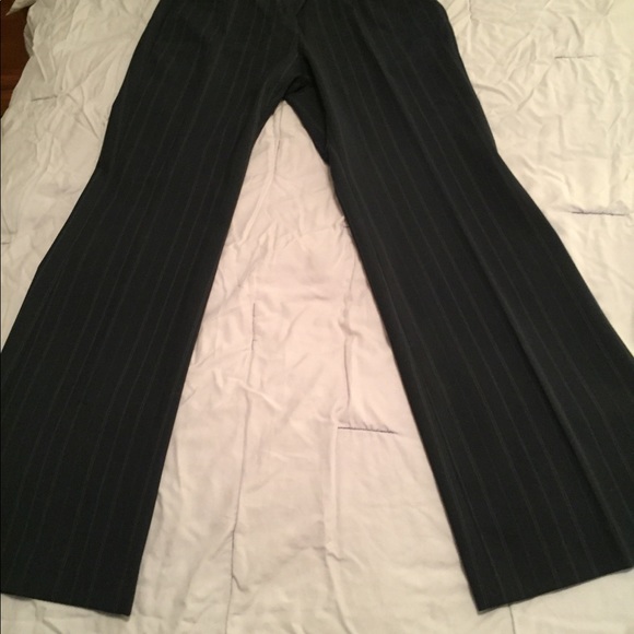 Express Editor Pants Trousers Navy Pinstripe! - Picture 3 of 8